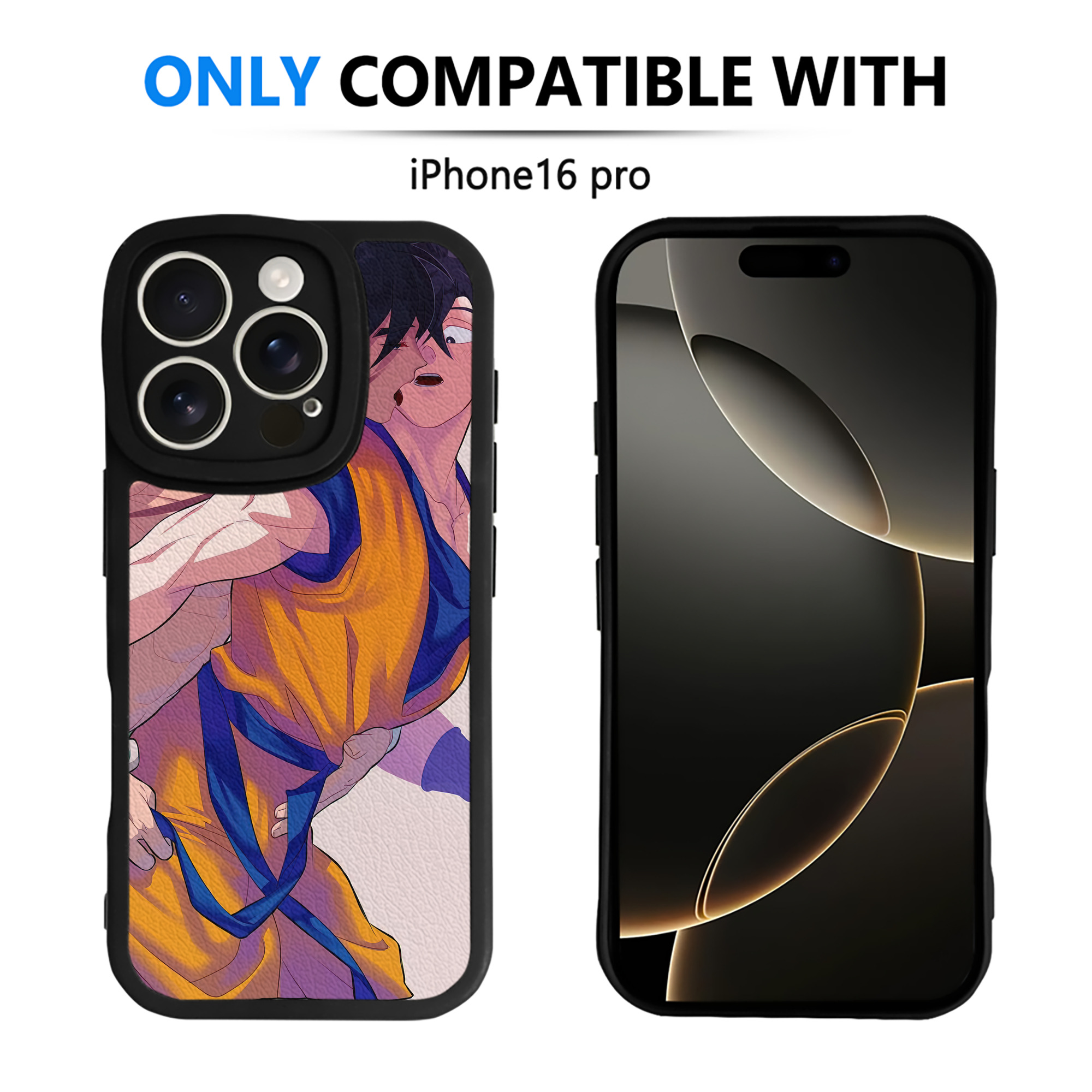 （画像用） ドラゴンボール DRAGON BALL 【iPhone 16シリーズ対応】シリコンスマホケース（レザー調） 材質：シリコン